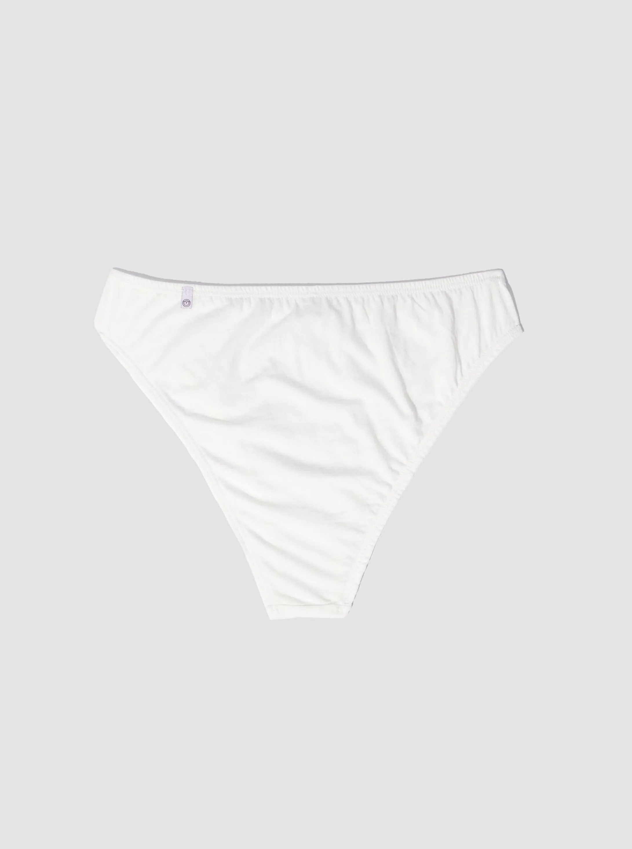 100% Organic Cotton French Cut - Chalk