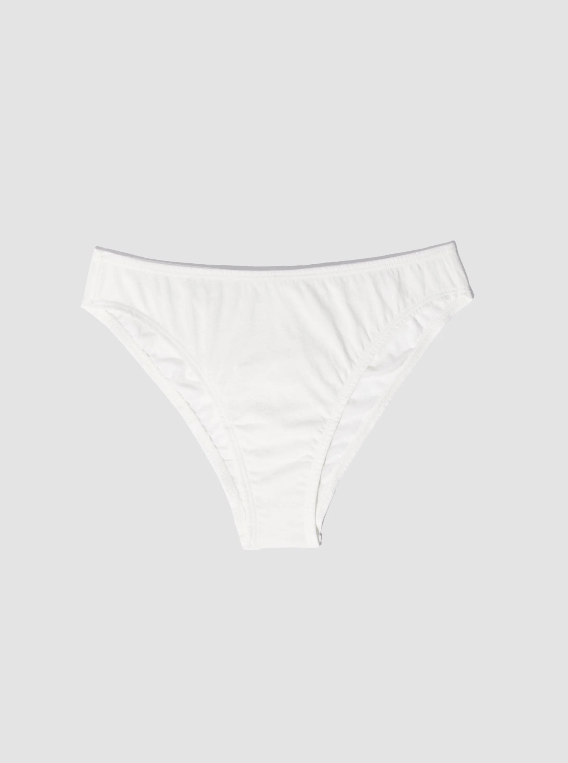 100% Organic Cotton French Cut - Chalk
