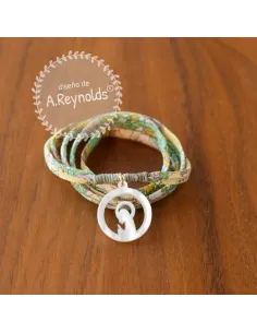 Acrylic necklace with Virgin Mary design