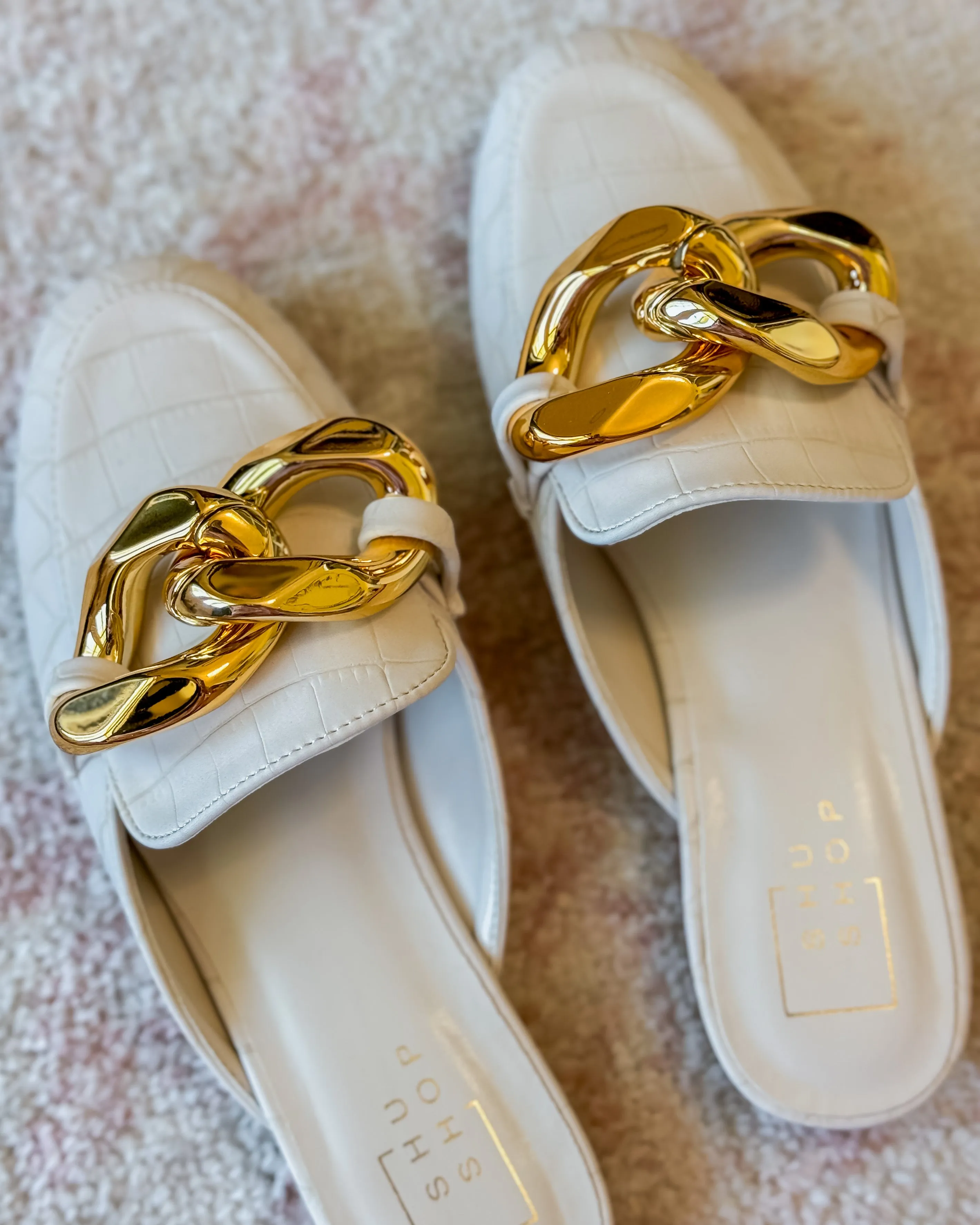Alexis Loafer Mule in White