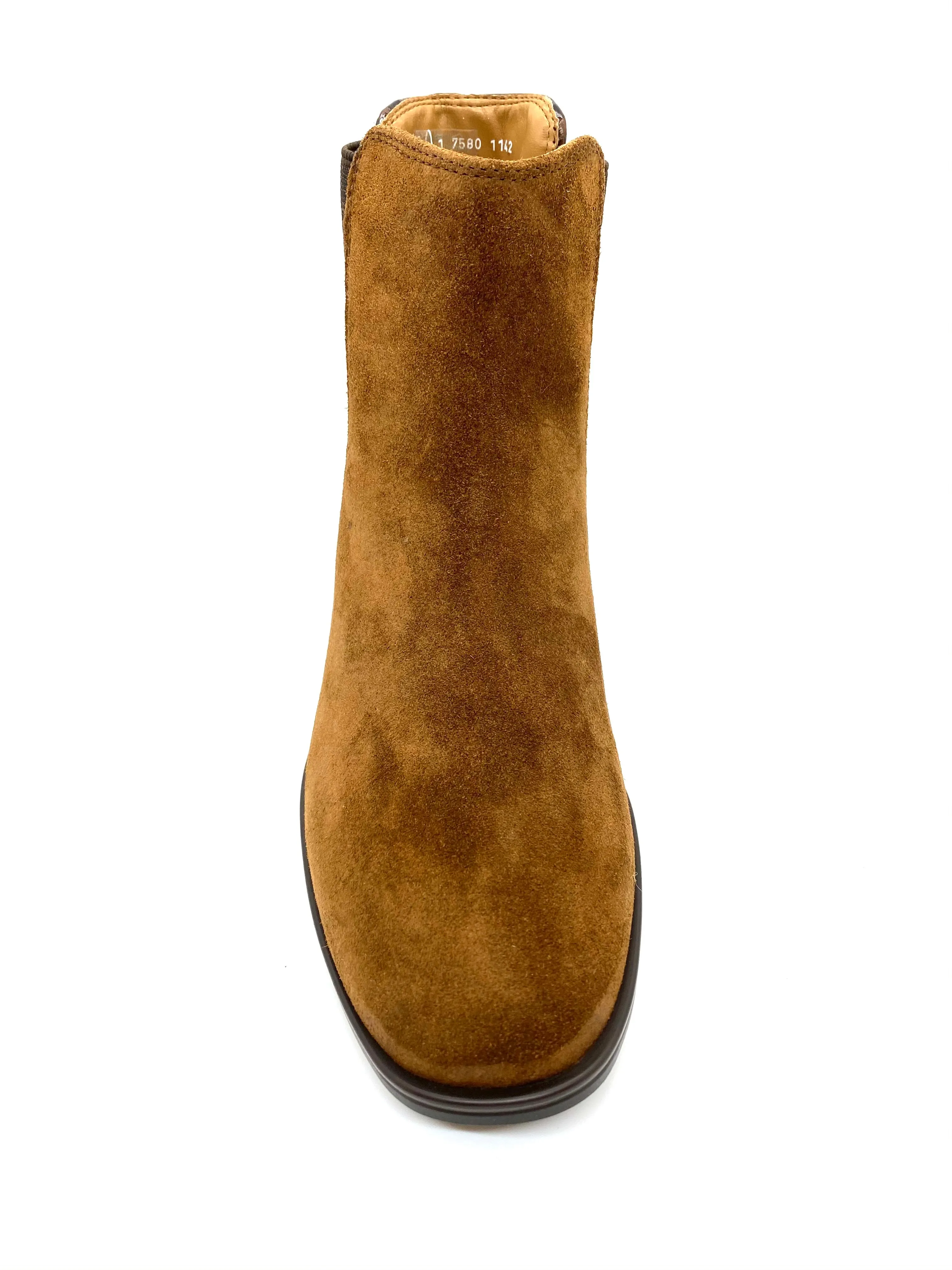 Ara Ladies Brown Suede Block Heel Ankle Boot