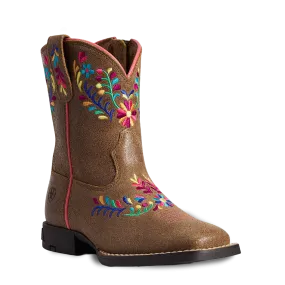Ariat Children's Girl's Wild Flower Canyon Tan Leather Boots 10038450