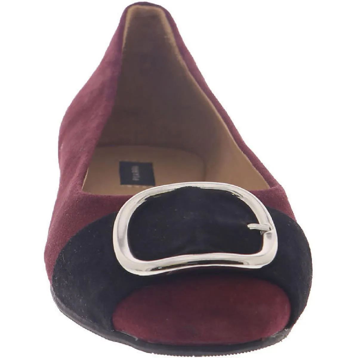 Array Womens Avery Suede Slip On Ballet Flats