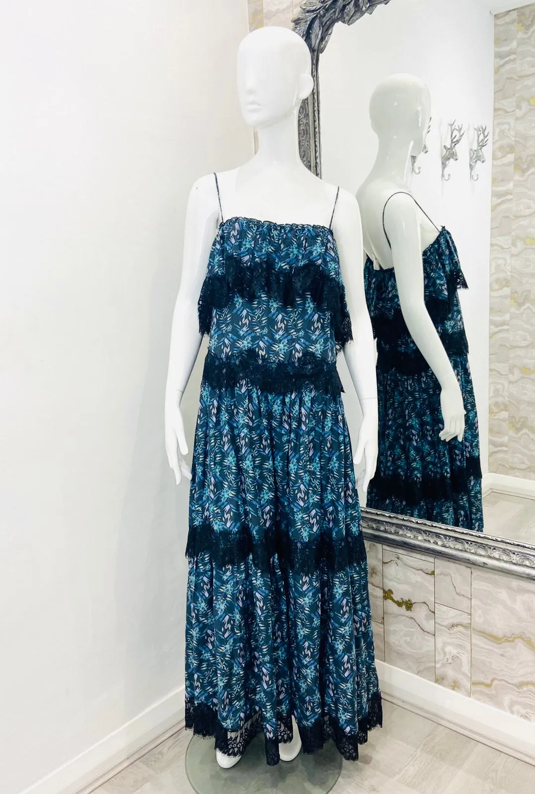 Athena Procopiou Strappy Maxi Dress. Size S