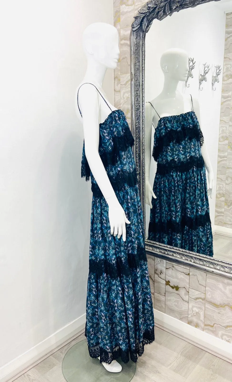 Athena Procopiou Strappy Maxi Dress. Size S