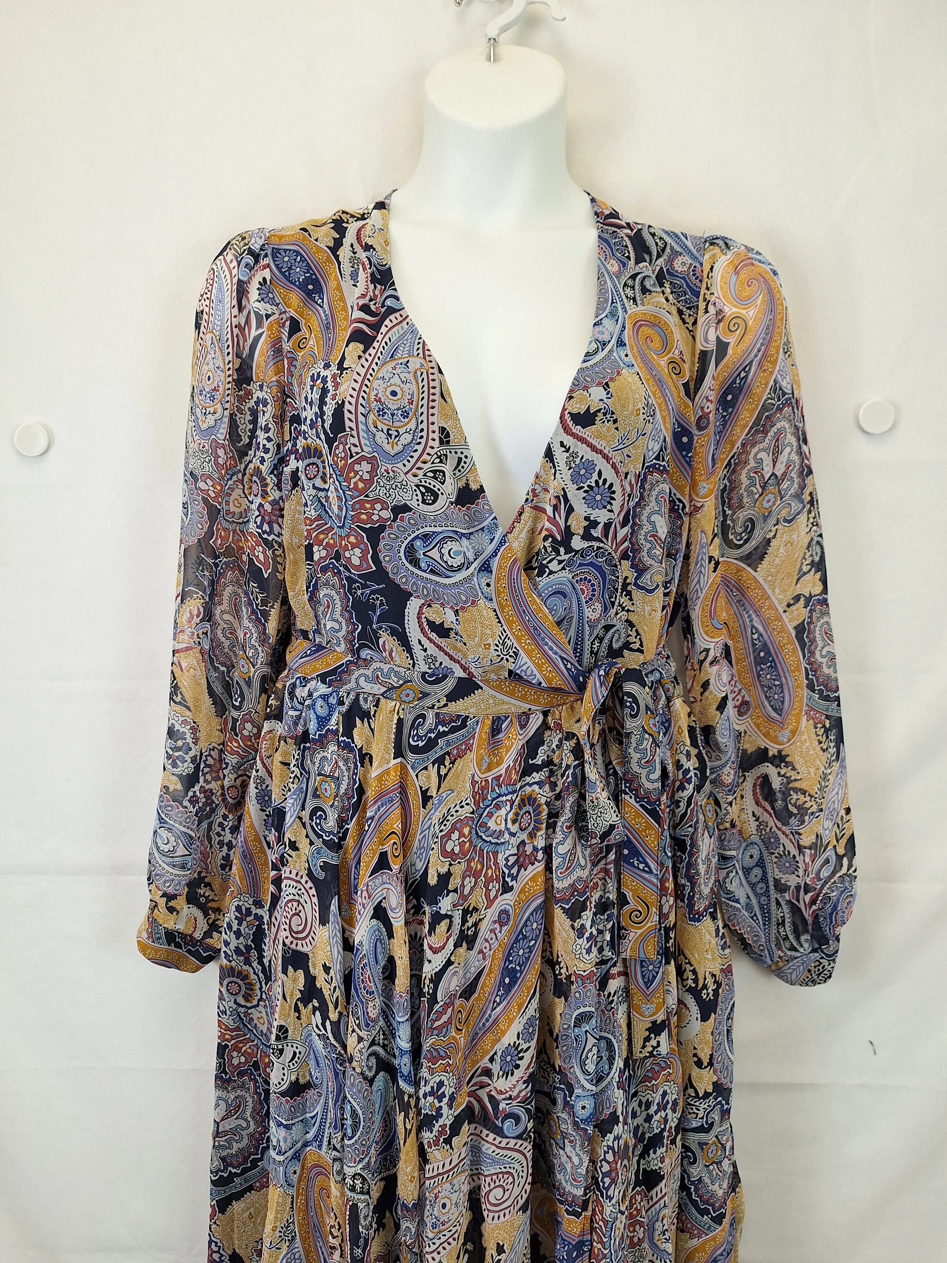 Atmos & Here Elegant Moroccan Summer Evening Dress Size 14