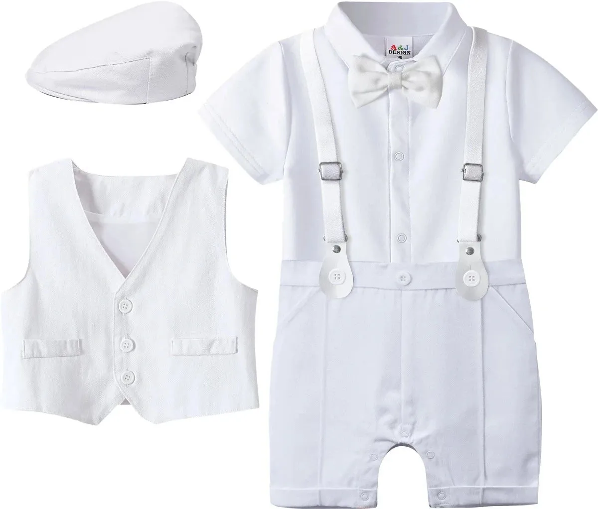 Baby Boy Baptism Gentleman Outfit 3pc Set