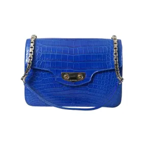 Balenciaga Chic Alligator Skin Chain Shoulder Bag