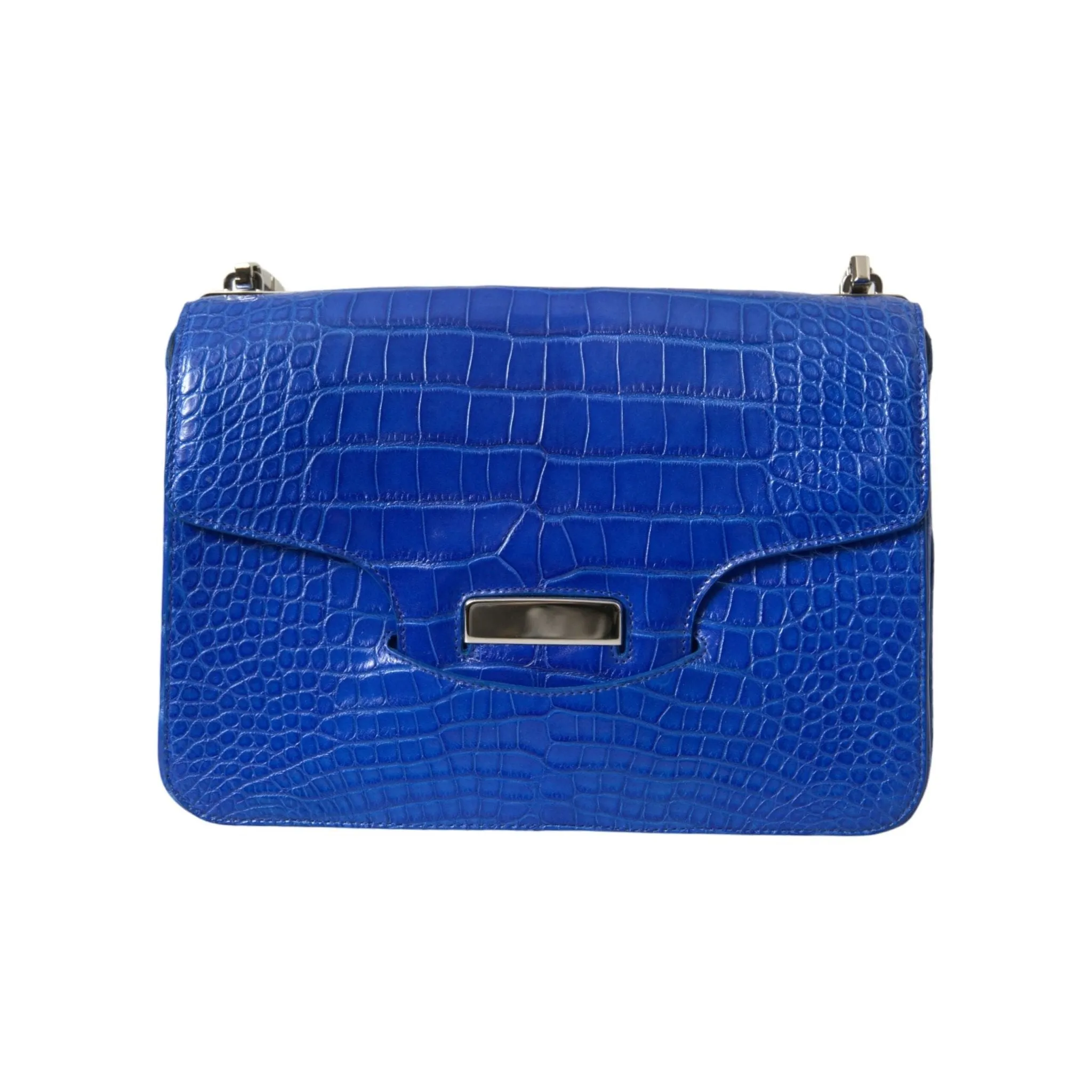 Balenciaga Chic Alligator Skin Chain Shoulder Bag