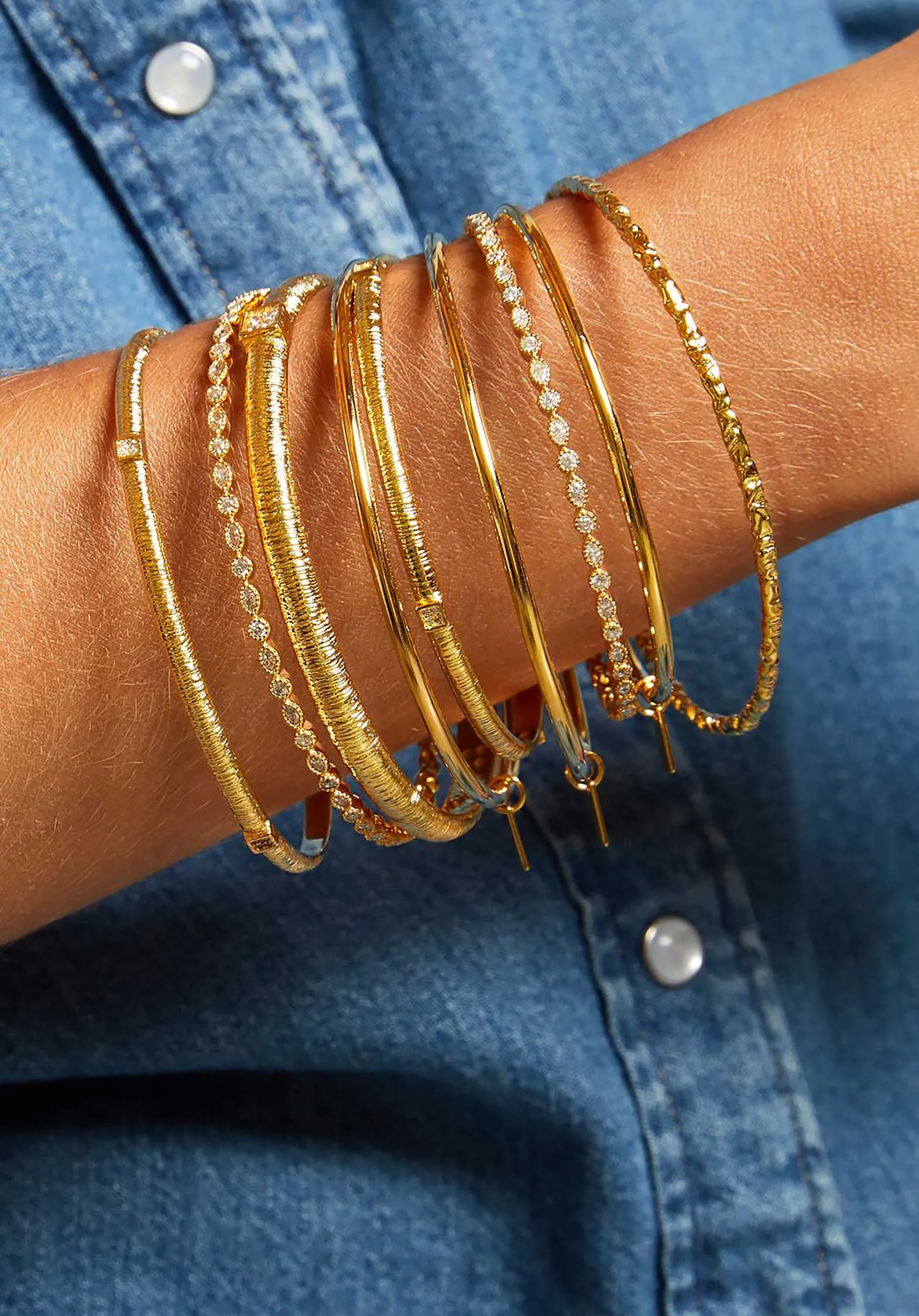 Bangle Lovely Twilight Br-312.60g Gold