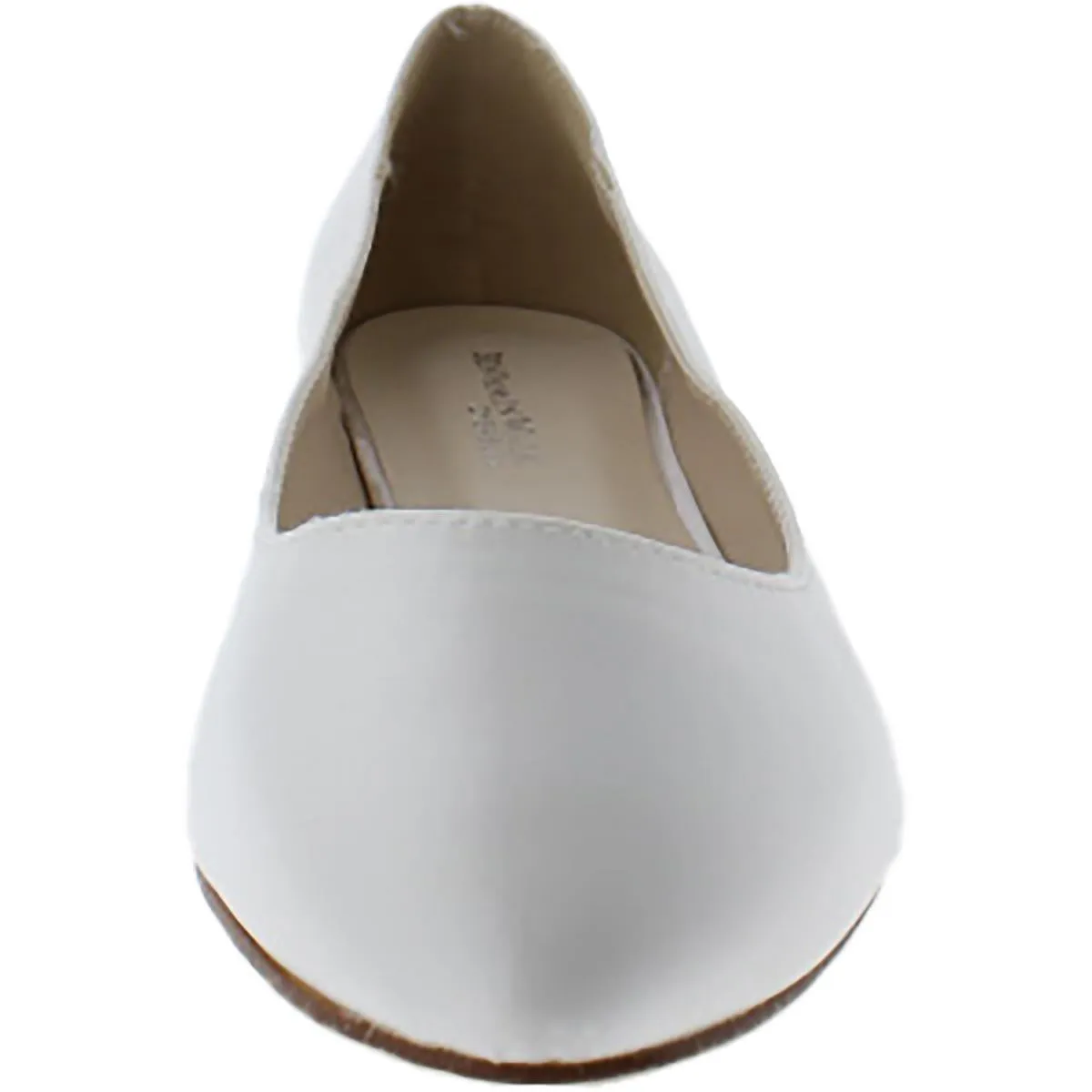 Benjamin Walk Womens Vivian Satin Round Toe Ballet Flats