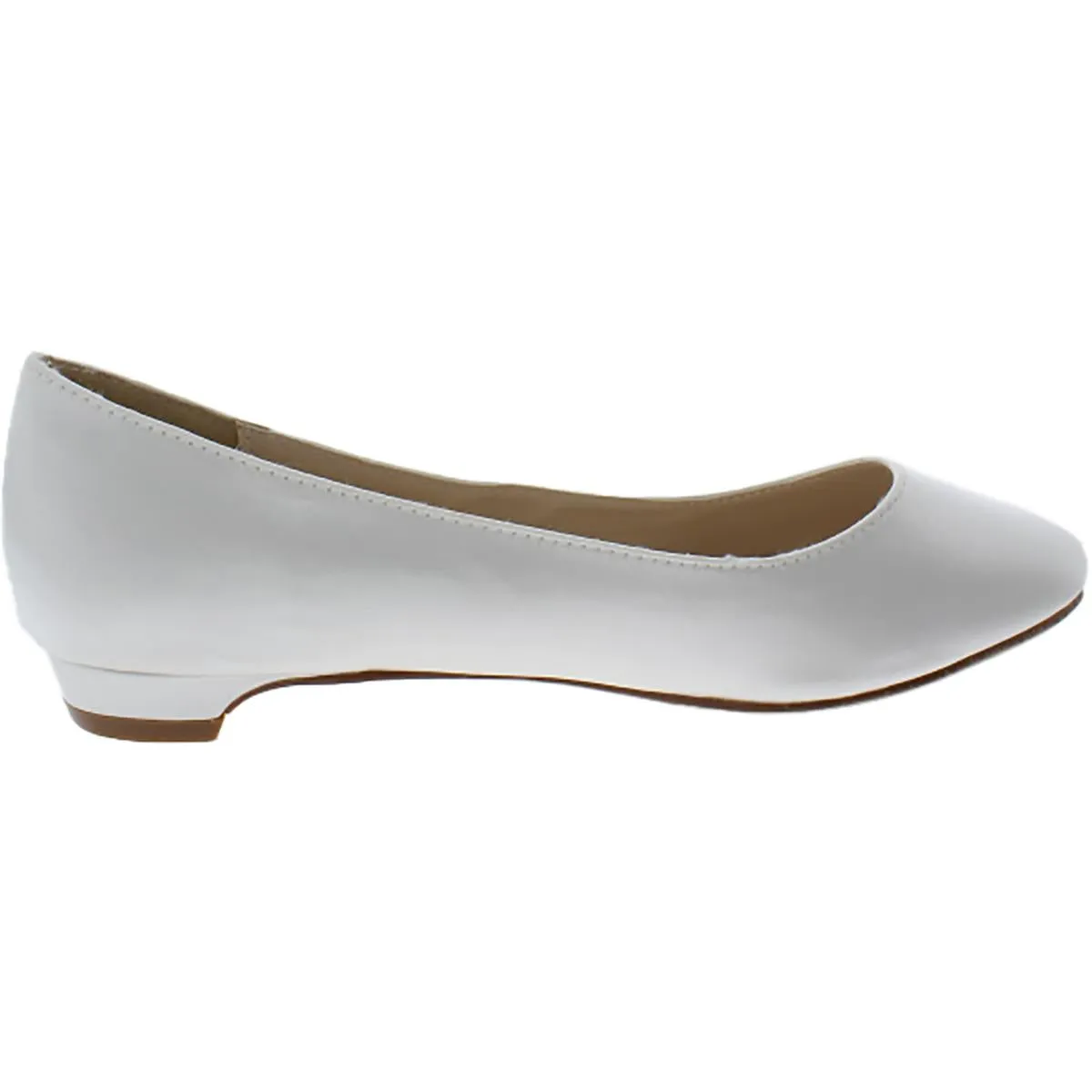 Benjamin Walk Womens Vivian Satin Round Toe Ballet Flats