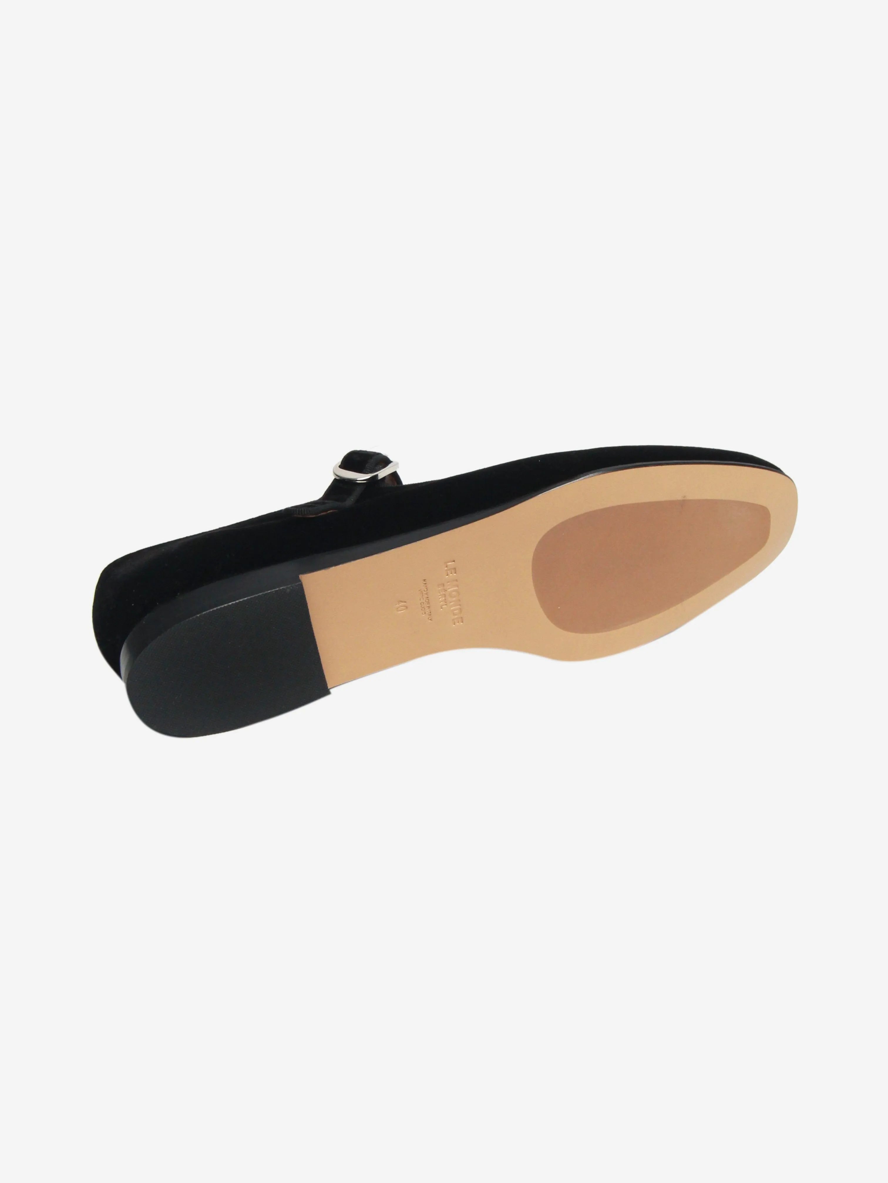 Black velvet Mary Janes - size EU 40