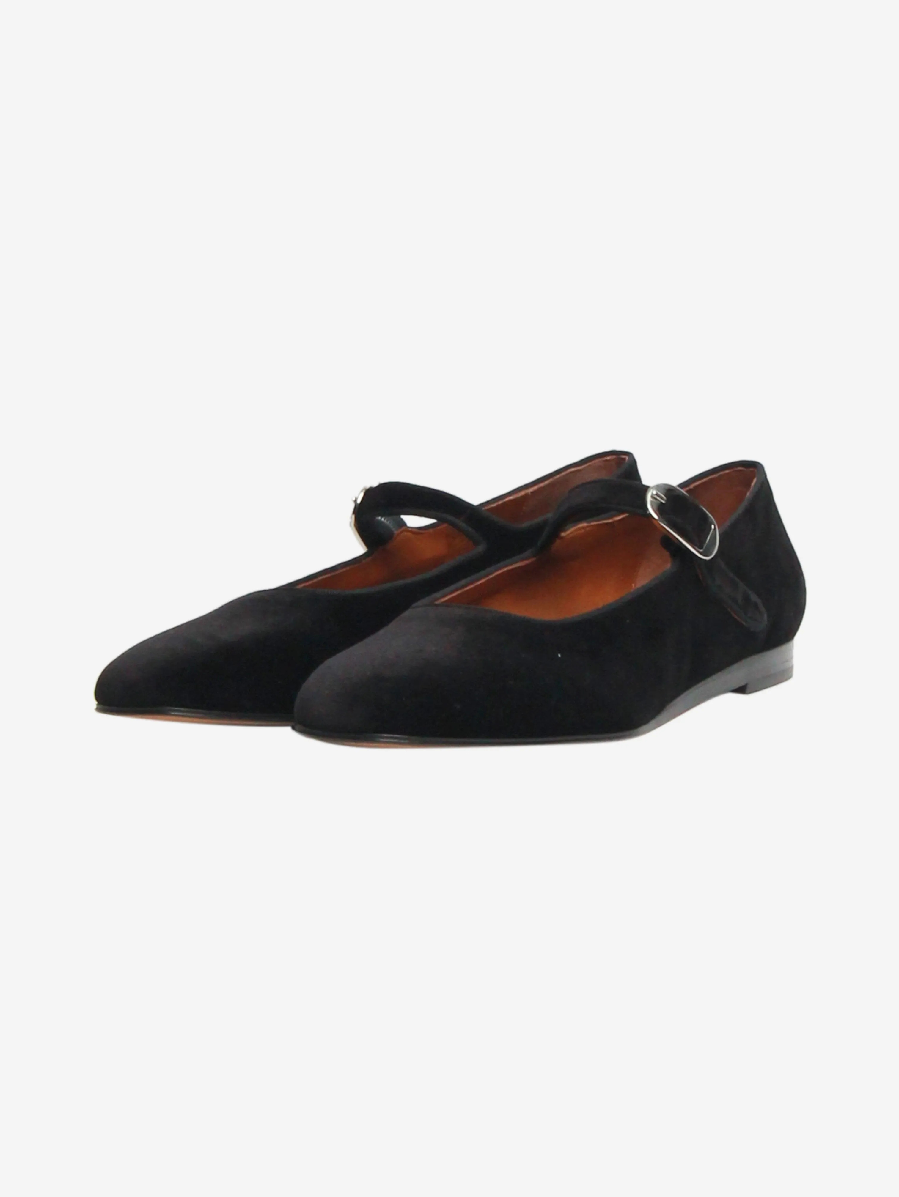 Black velvet Mary Janes - size EU 40