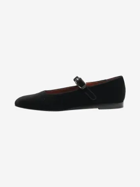 Black velvet Mary Janes - size EU 40