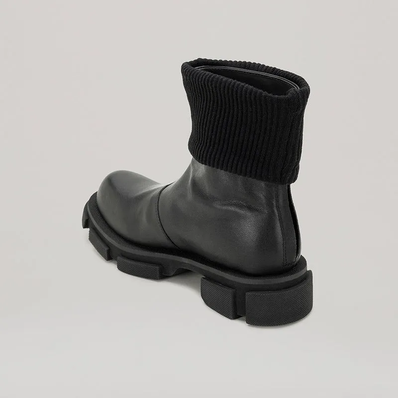 both - GAO MID ZIPPED CHELSEA-BLACK