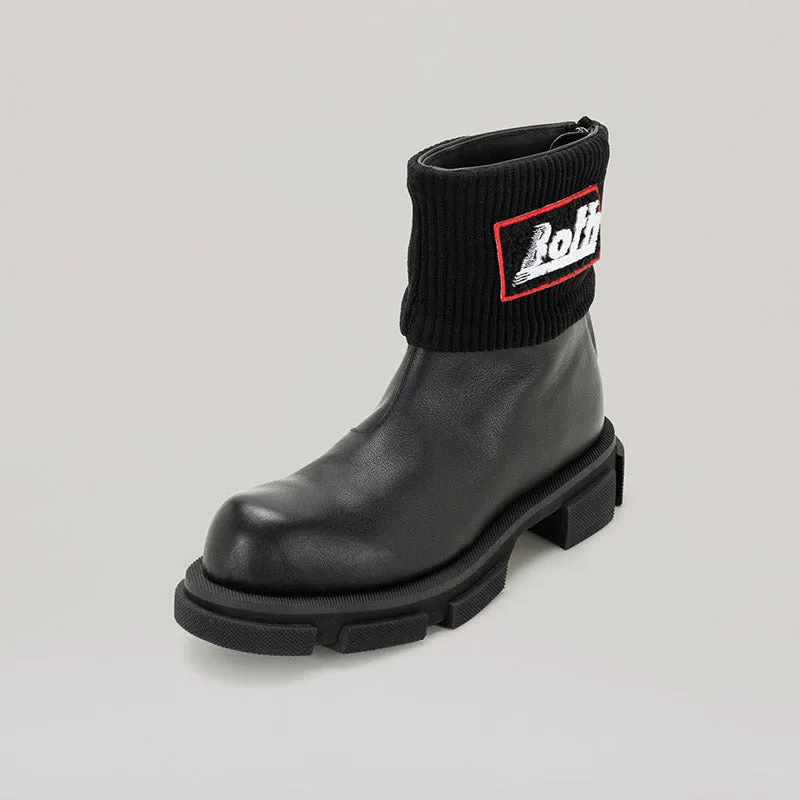 both - GAO MID ZIPPED CHELSEA-BLACK