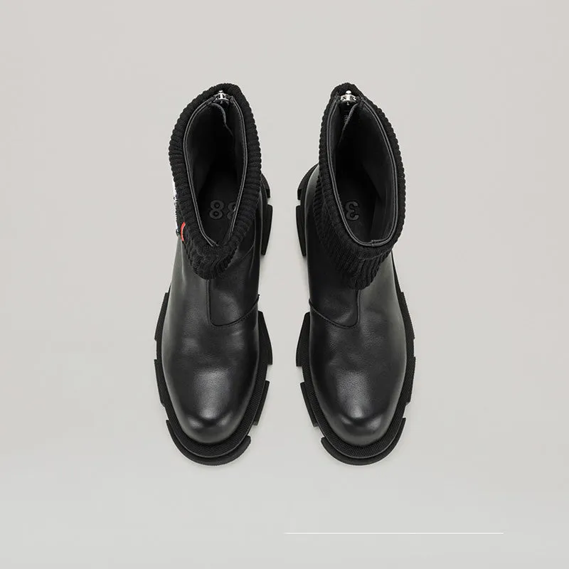 both - GAO MID ZIPPED CHELSEA-BLACK