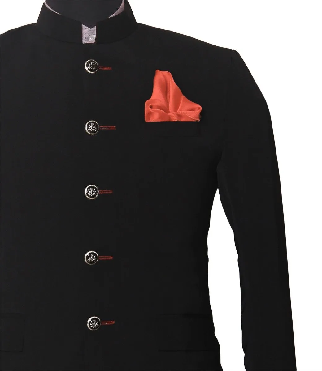 Chokore Coral Pure Silk Pocket Square, from the Solids Line