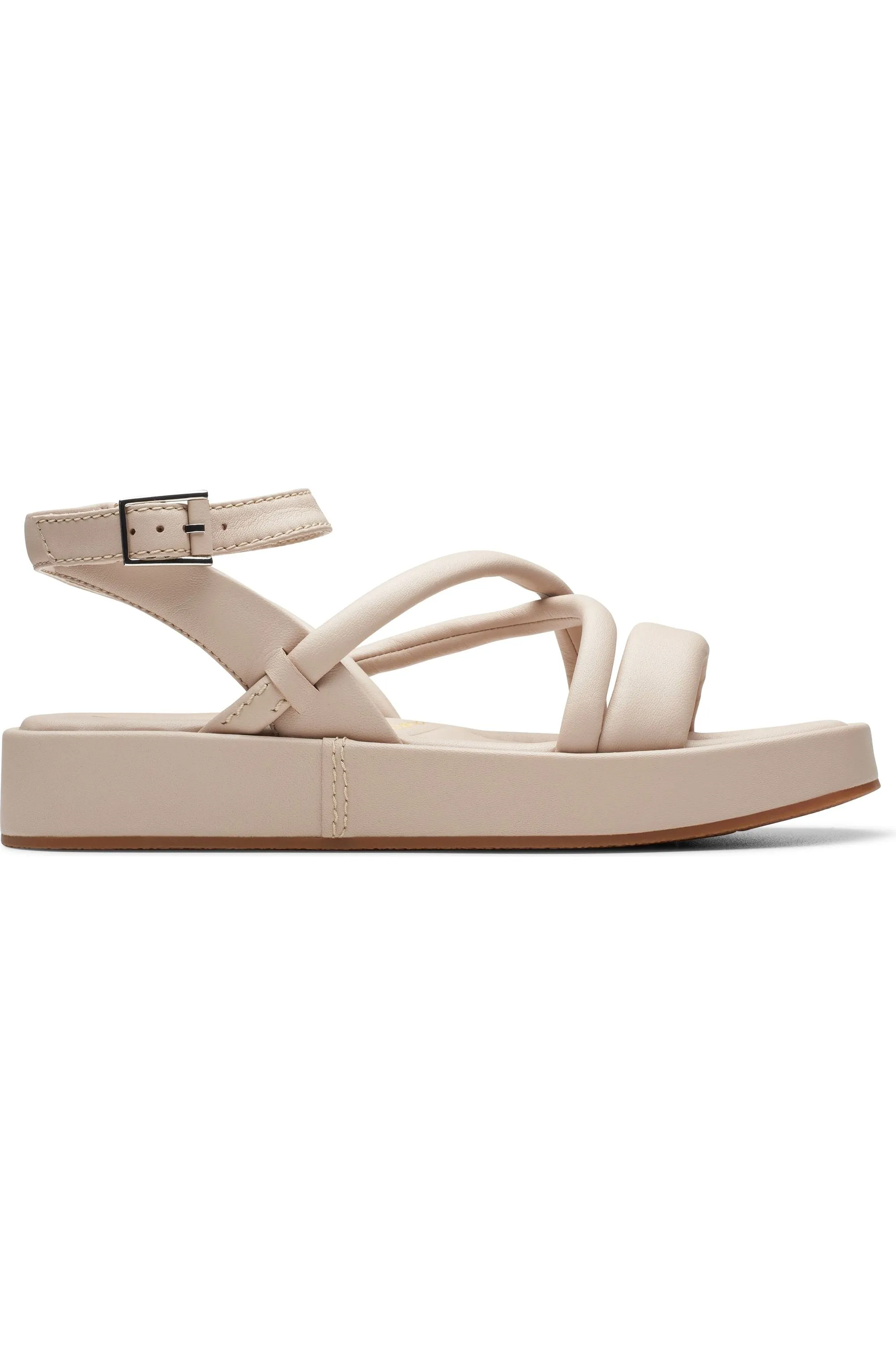 Clarks Alda Cross in Sand leather