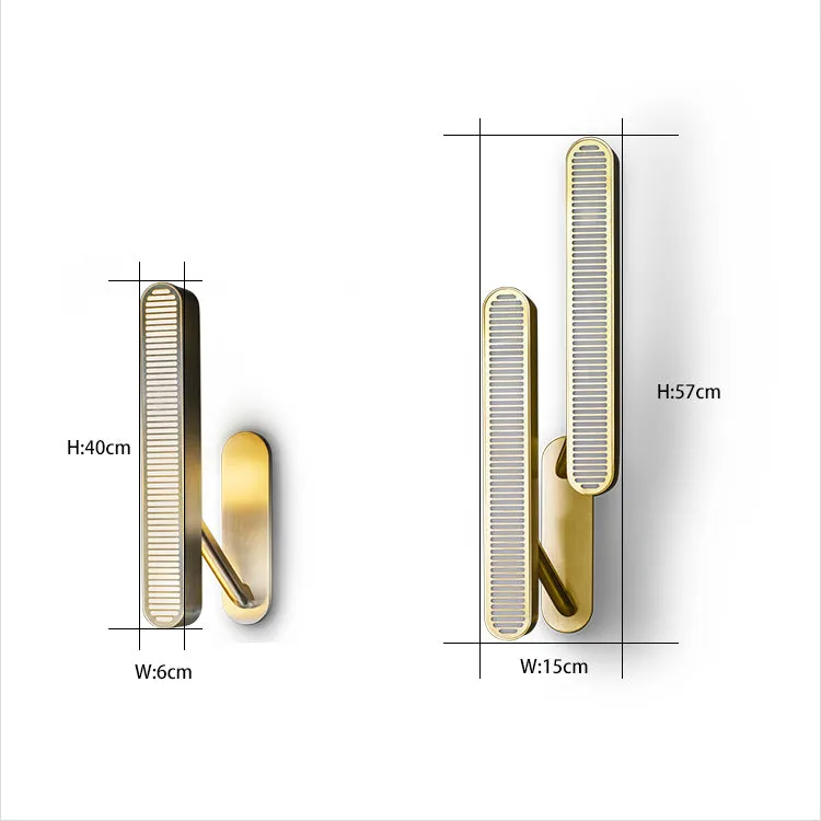 Colt Style Slim Gold Wall Light