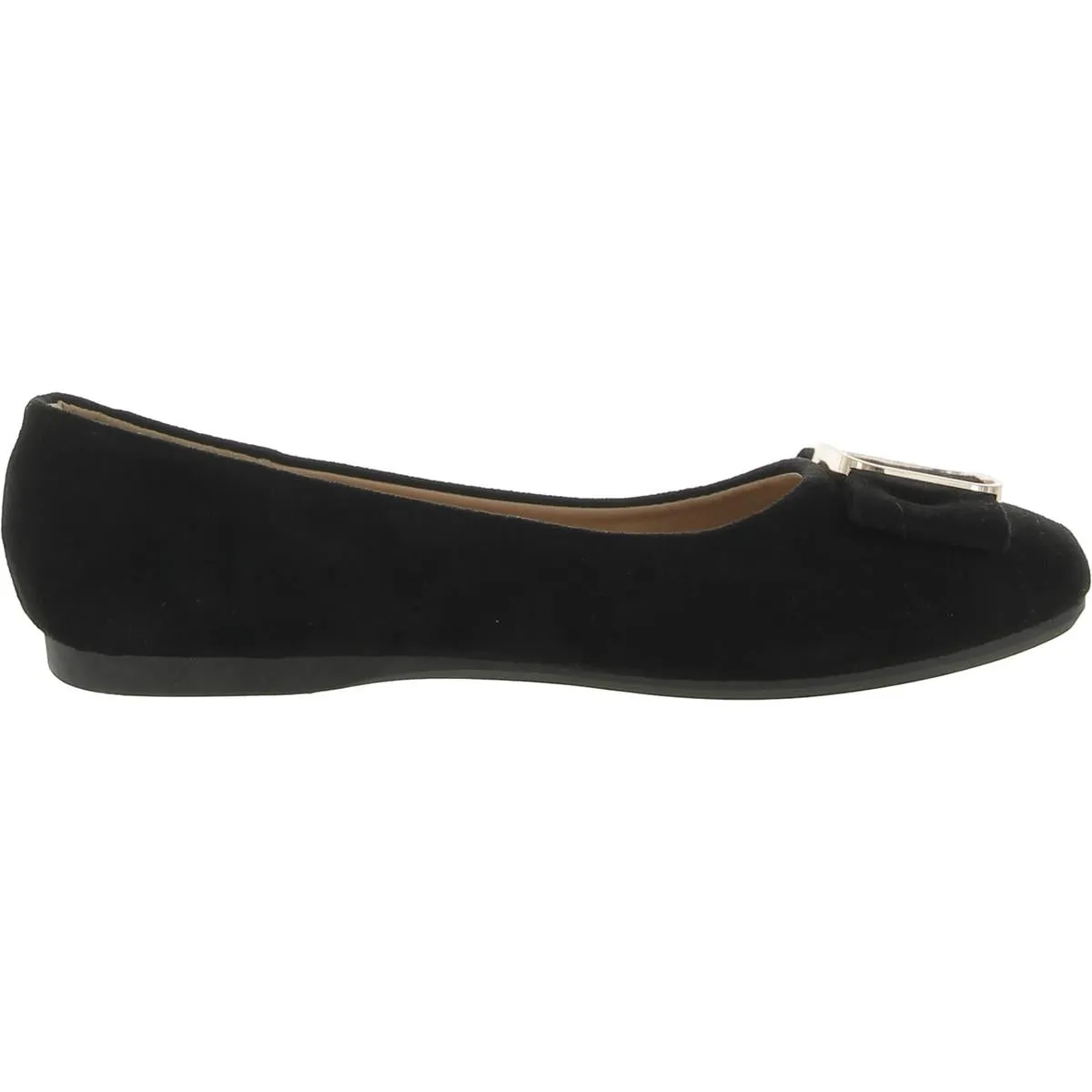 CREPUSCOLO Womens Faux Suede Slip-On Ballet Flats