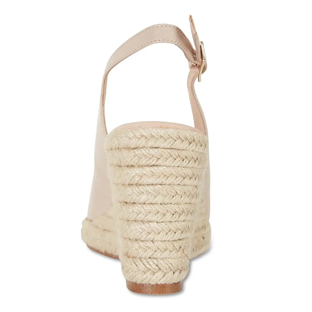 Dakota Espadrille in Blush Leather