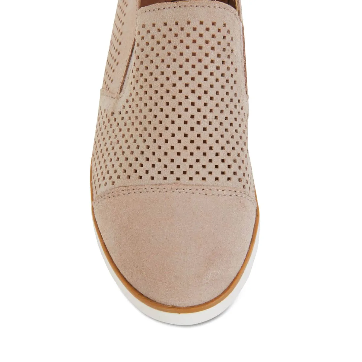 Davis Sneaker in Nude Leather