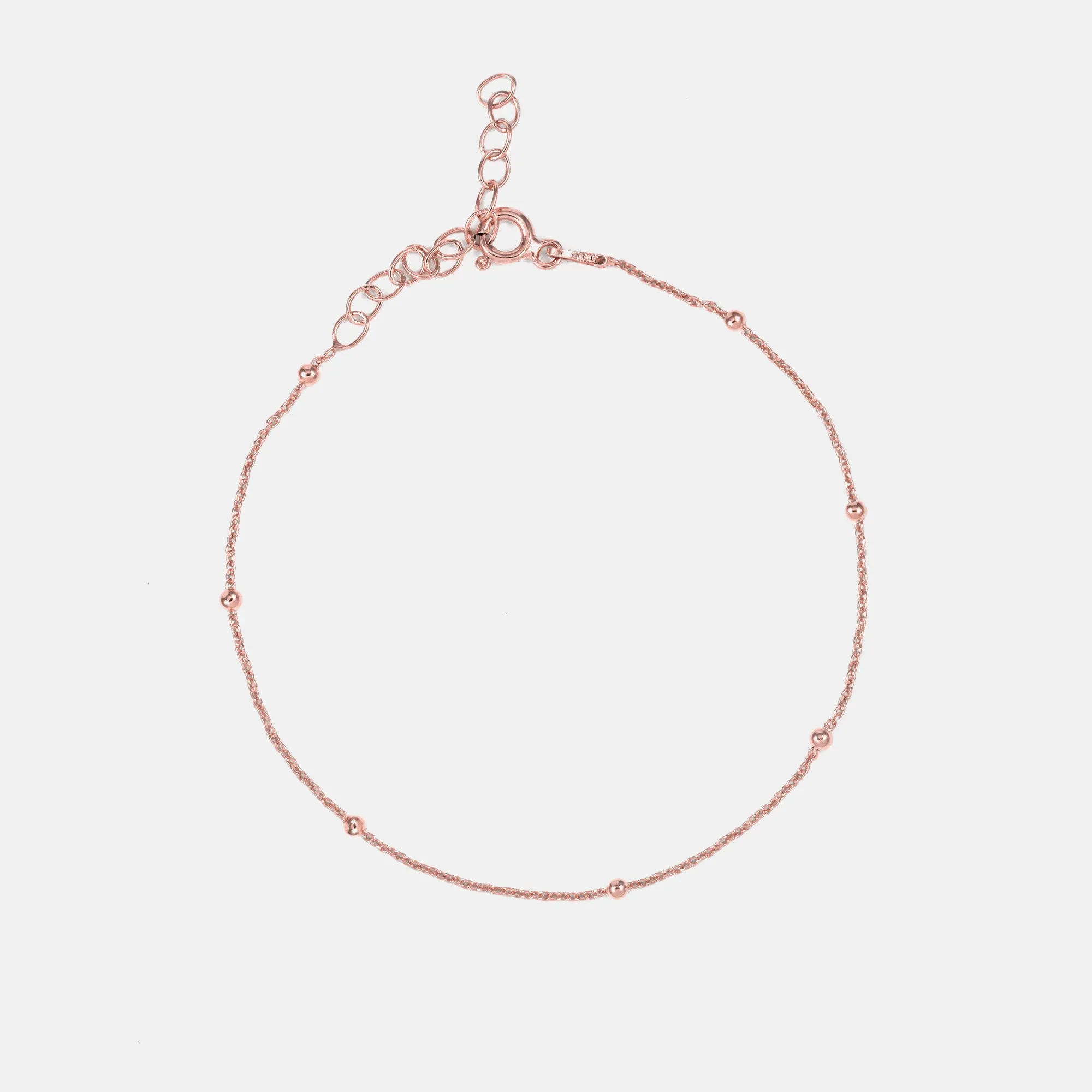 Dots Rose Gold Anklet