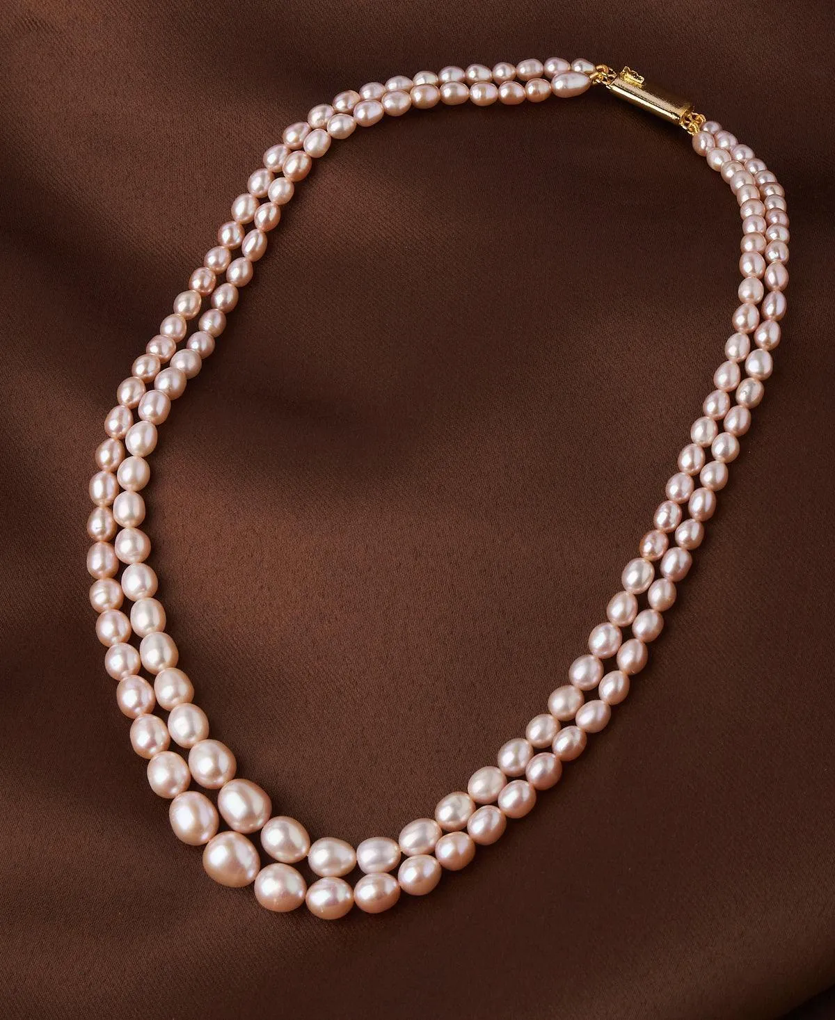 Elegant 2 line Pearl Necklace