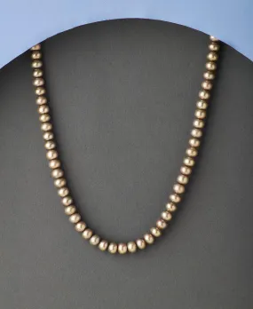 Elegant Grey Pearl Necklace