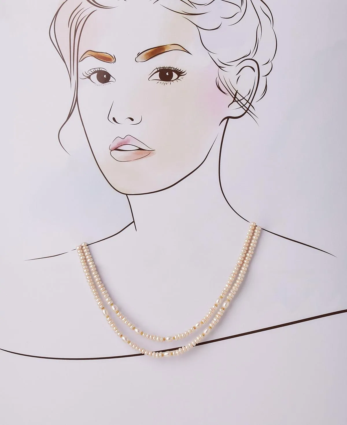 Elegant Real Pearl Necklace