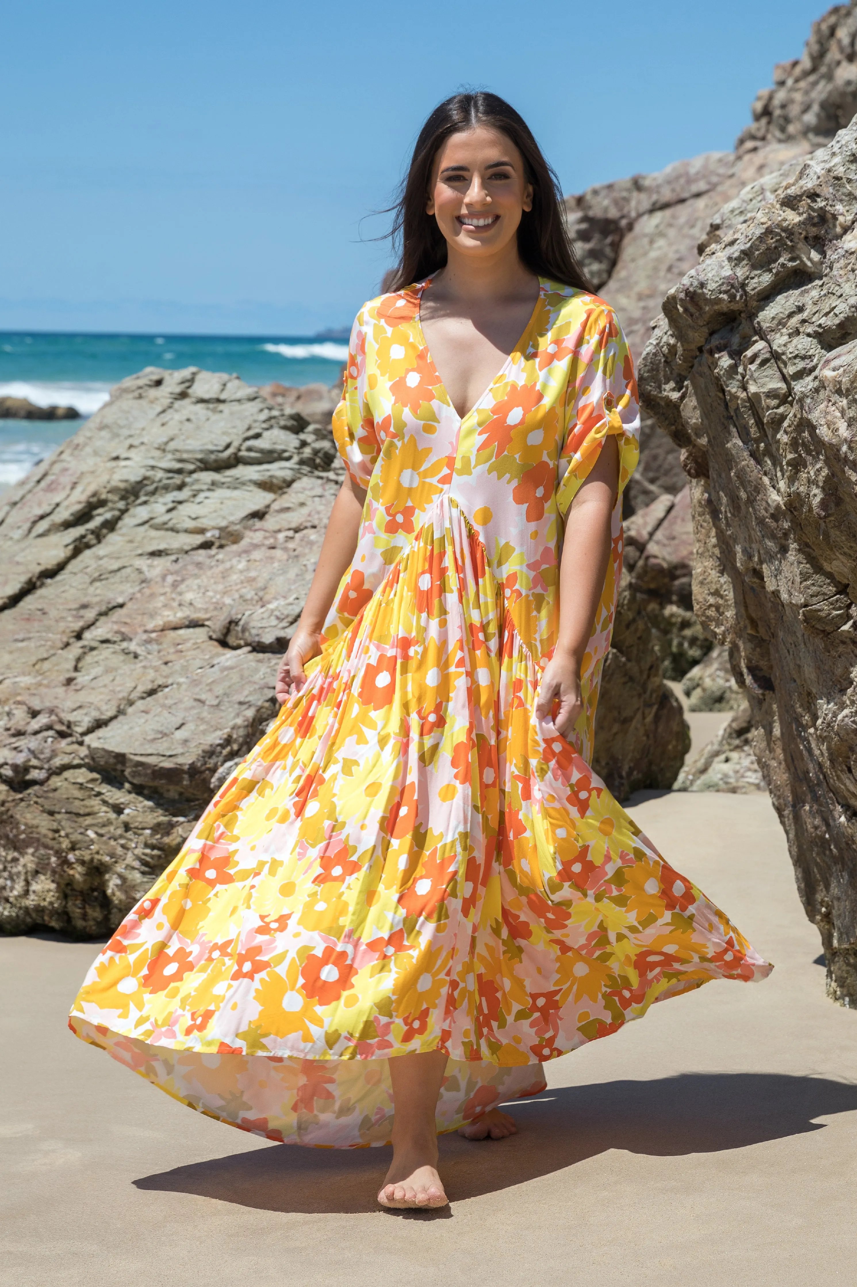 FINAL SALE Peak Maxi Dress in Meadow