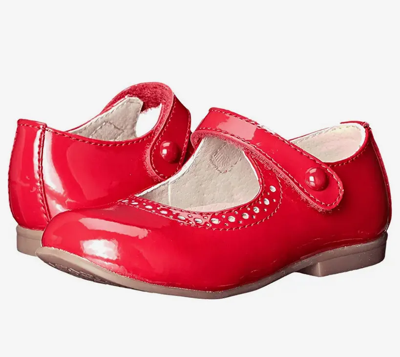 Footmates Emma Red Patent