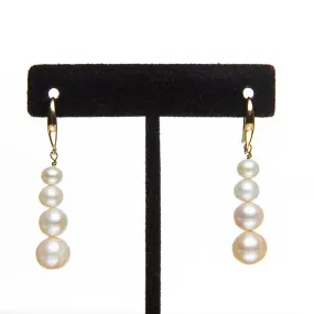 Graduated Pearl Earrings