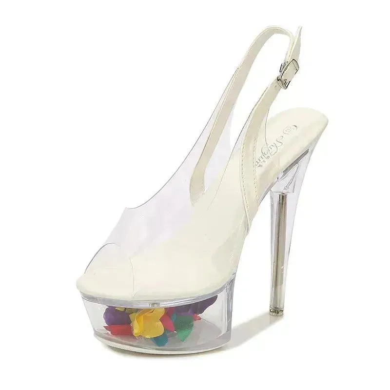 High Heel Platform Shoes High Heels 15CM Car Model Slippers