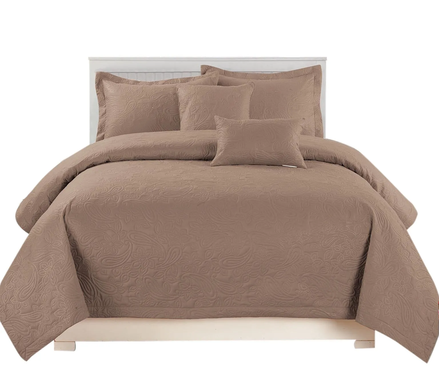 Home Collection Embossed Paisley 5 pcs Quilt Set