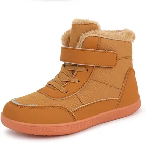 Kids Snow Boots Girls Boys Warm Winter Shoes Cold Weather Kids Waterproof Outdoor Warm Faux Fur Lined Shoes