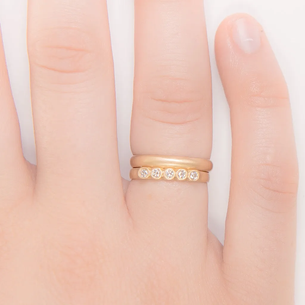 <!--RG521 dia-->five stone bridge ring