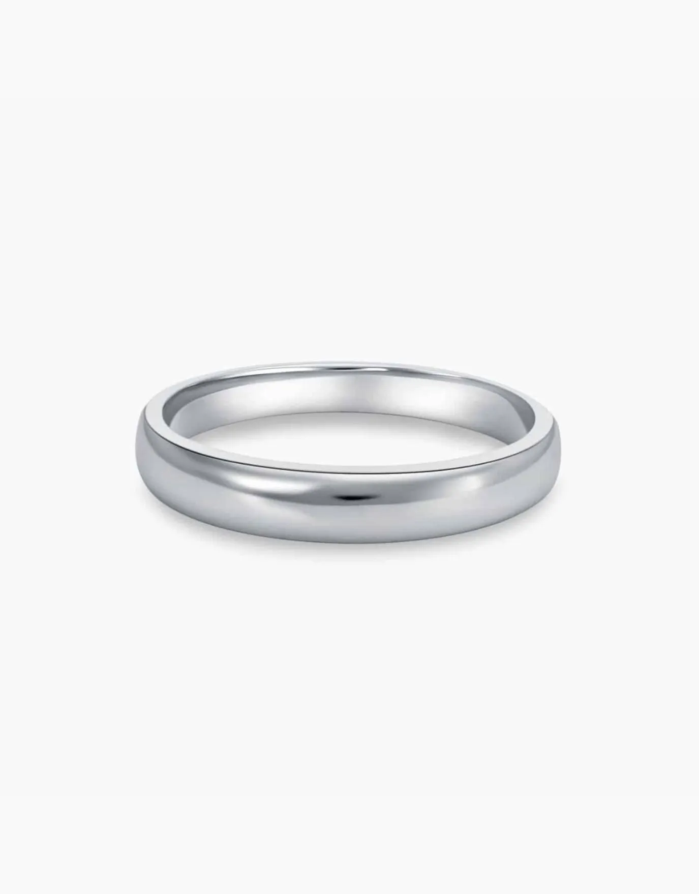 LVC Desirio Classic Wedding Band in White Gold