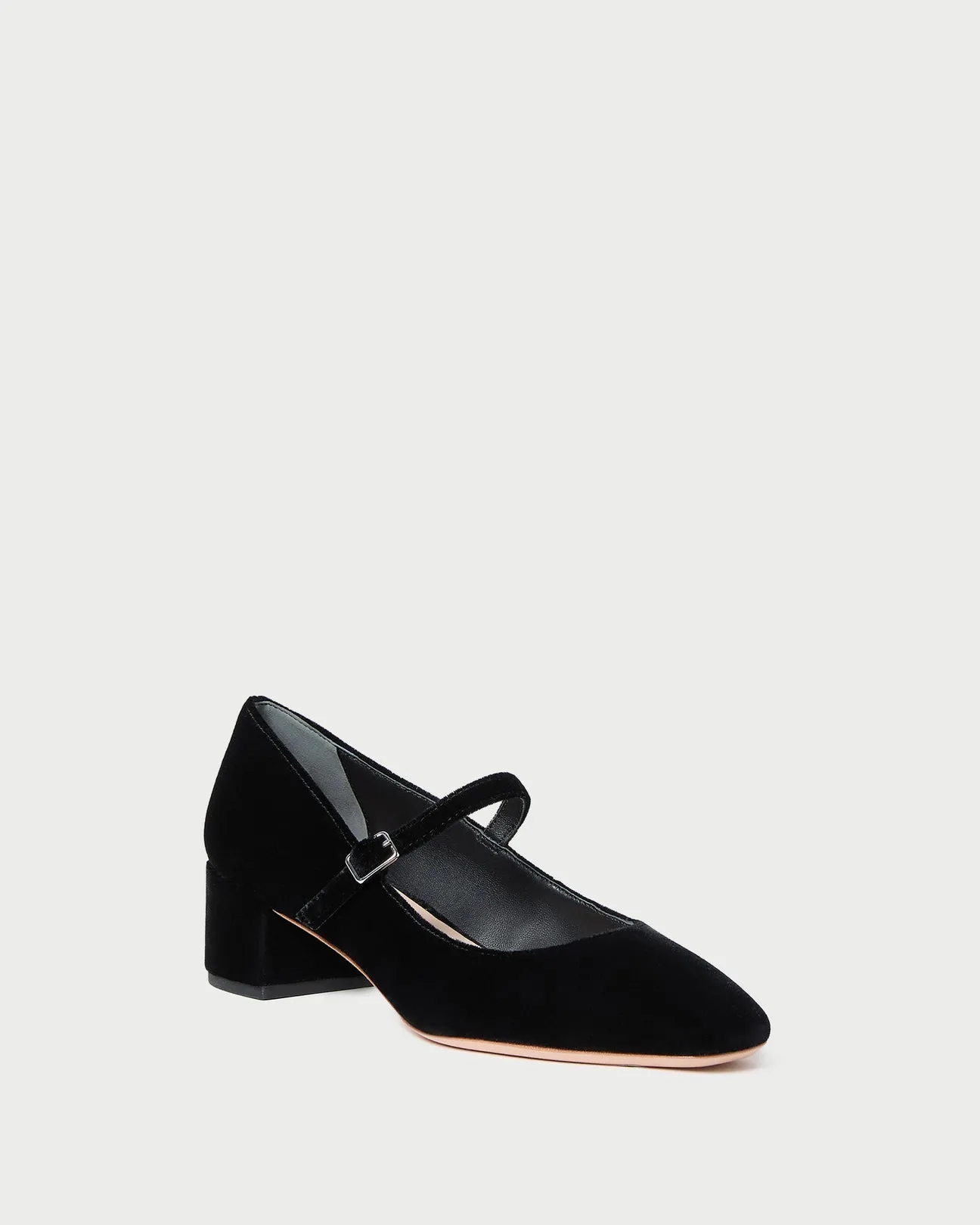 Lyra Mary Jane Pump in Black Velvet