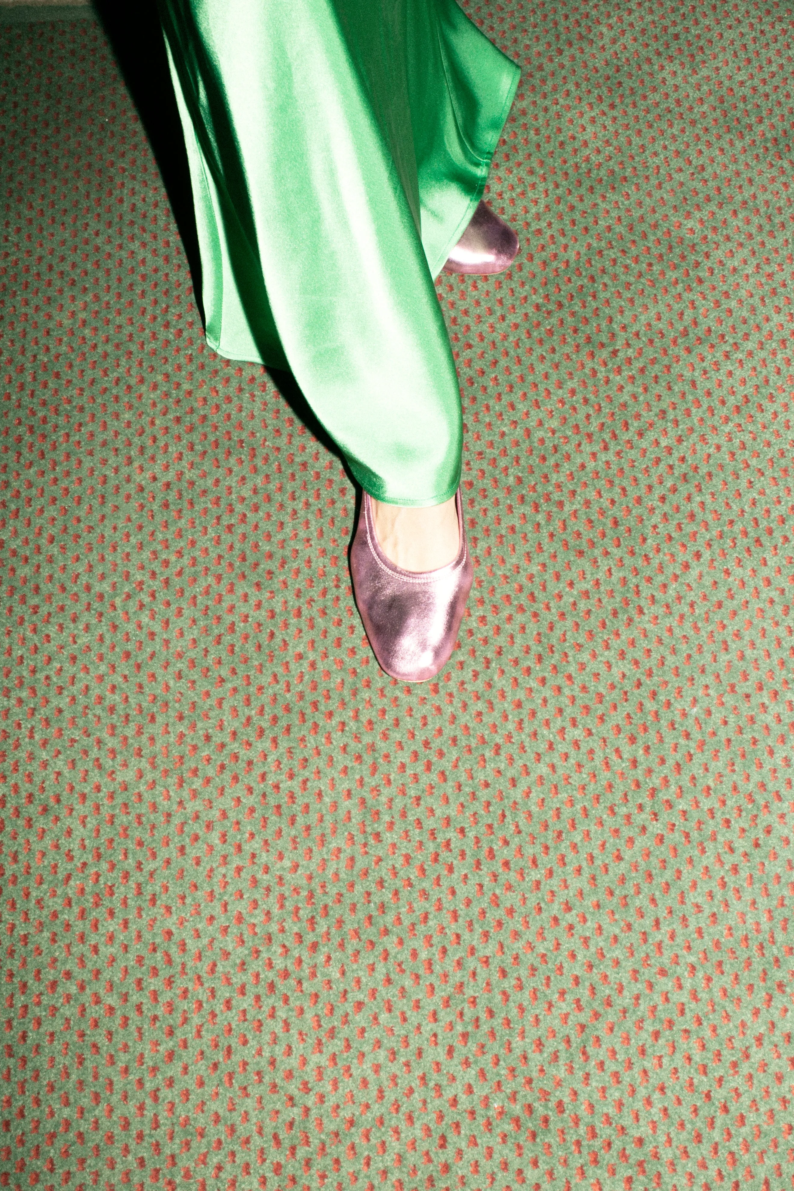 Metallic Pink Serafina Flat