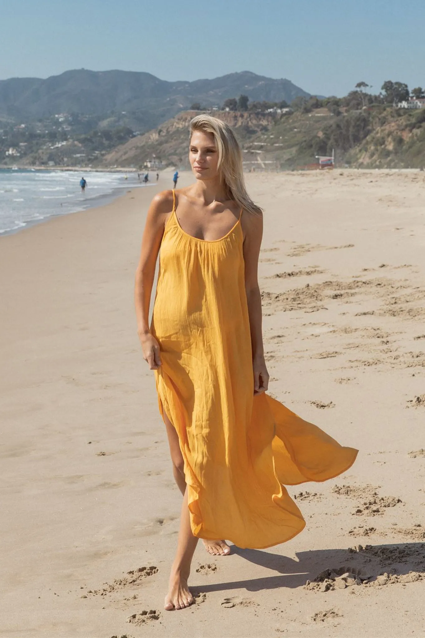 Miami Side Slit Strappy Midi Dress