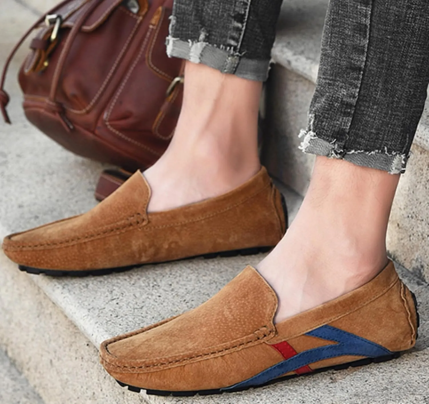 Minishion Boys Mens Loafers Shoes Slip on Fashion Summer Party Moccasin Flats YY010