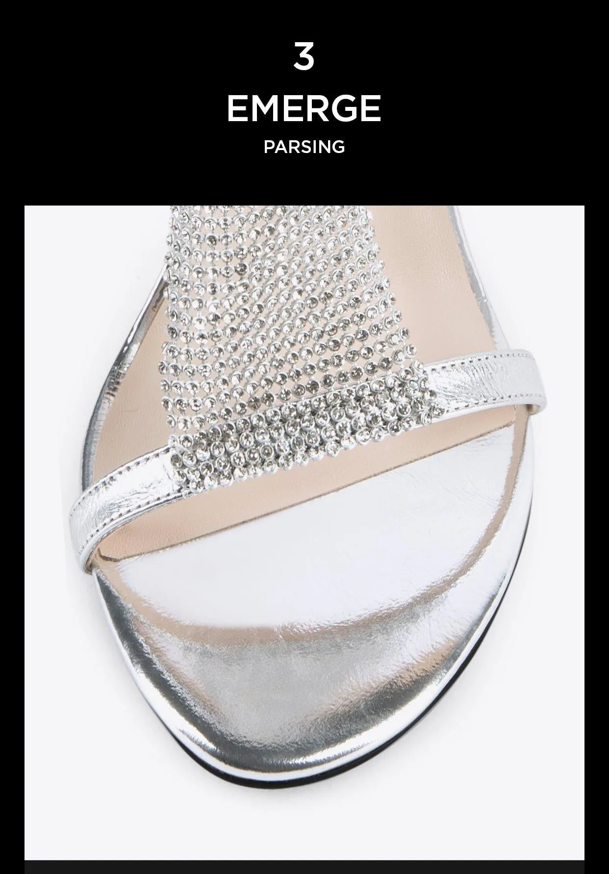 New open-toe stiletto rhinestone chain main high heel sandals  -  Ciall