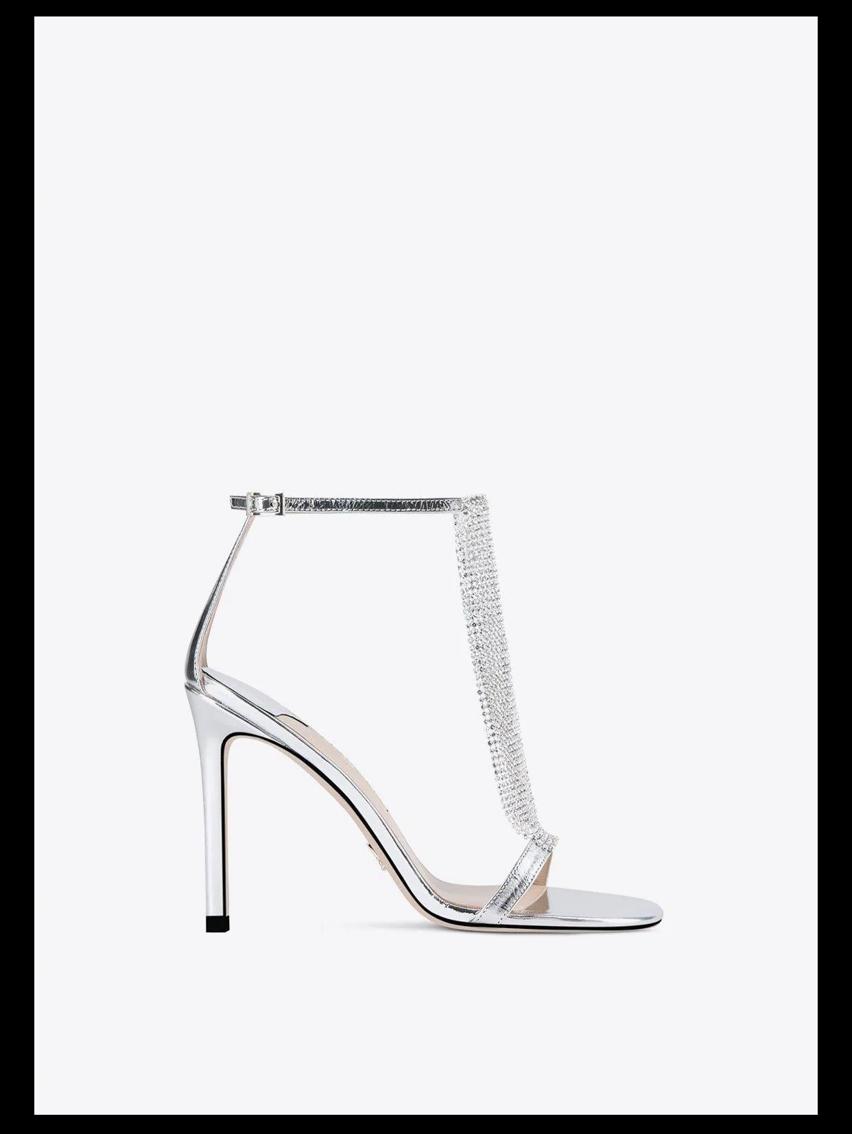 New open-toe stiletto rhinestone chain main high heel sandals  -  Ciall