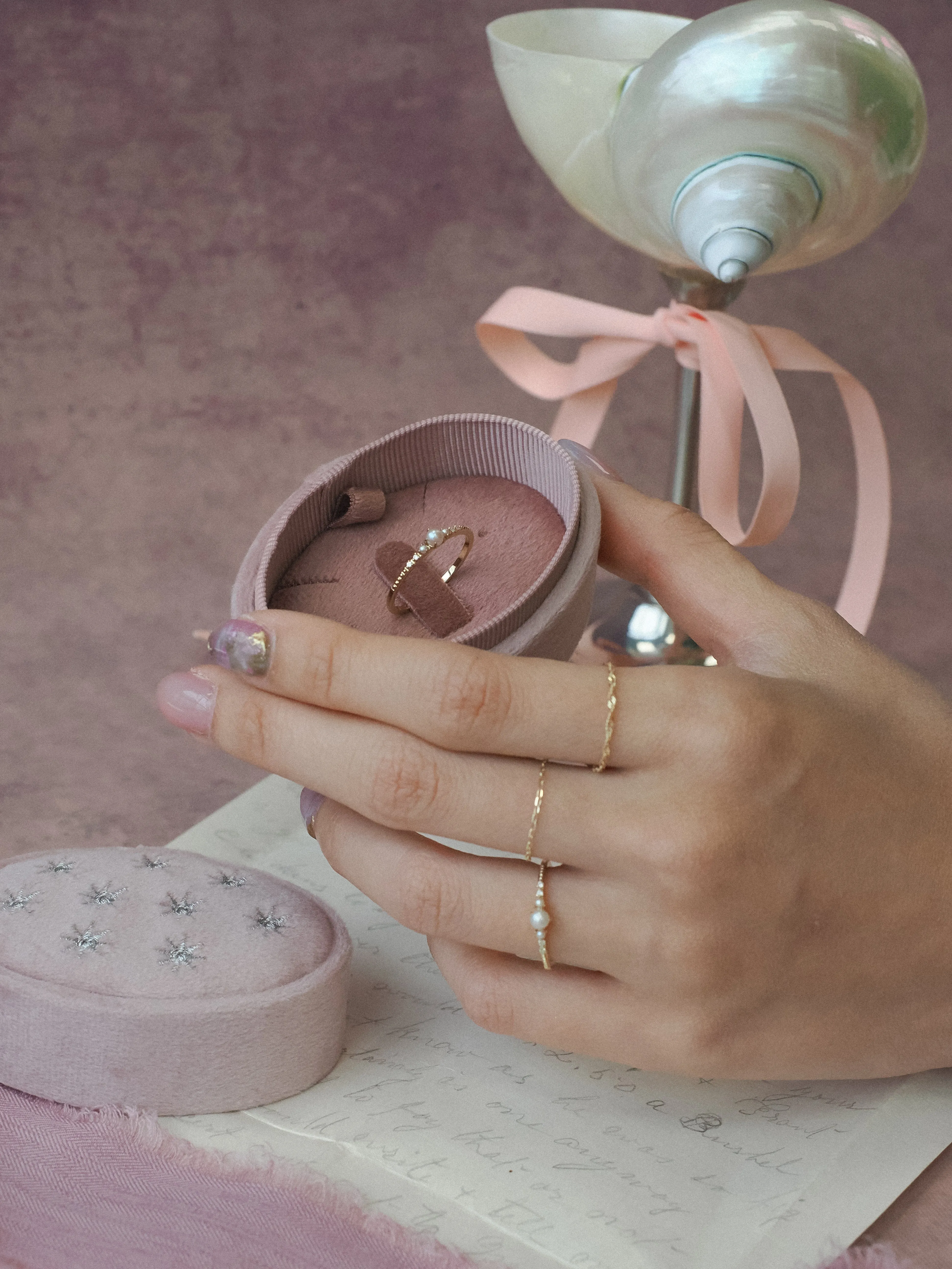 Pearl & Diamond 14K Yellow Gold Ring - Ballerina