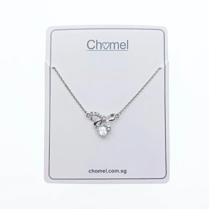 Ribbon Cubic Zirconia Necklace