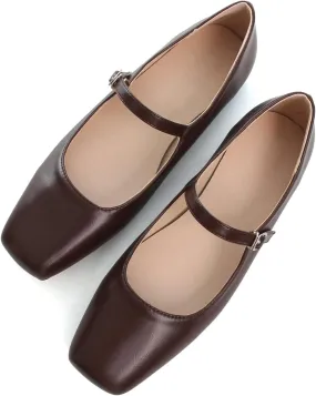 SAILING LU Women's Retro Plaid Dress Shoes Comfort Pointed Toe Adjustable Buckle Ballet Flats Portable Holiday Shoes