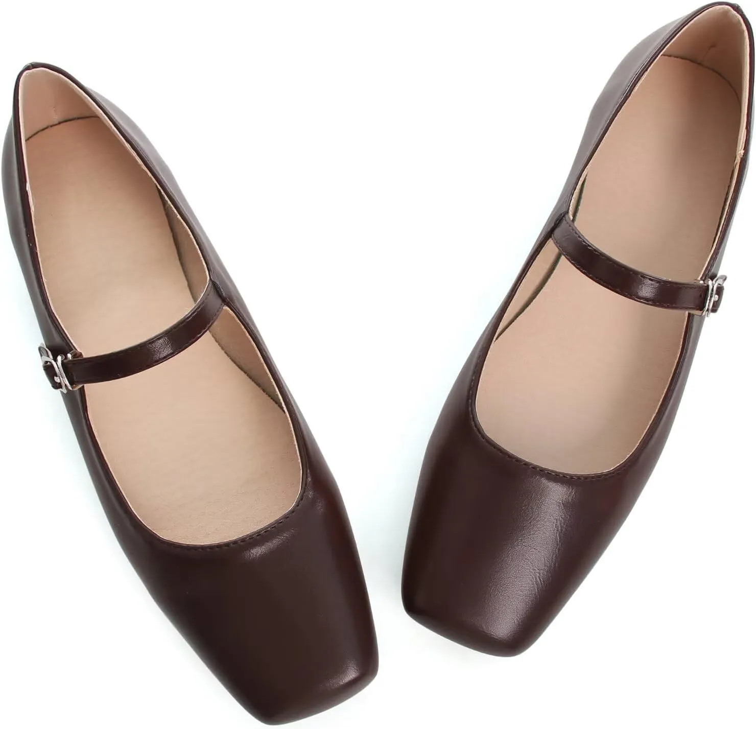 SAILING LU Women's Retro Plaid Dress Shoes Comfort Pointed Toe Adjustable Buckle Ballet Flats Portable Holiday Shoes